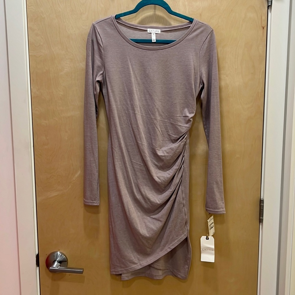 Leith Long Sleeve Ruched Dress